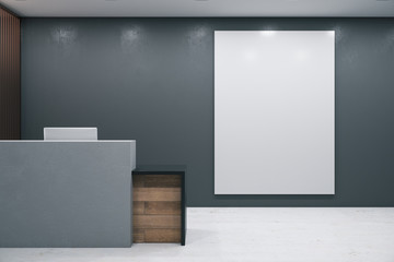 Modern office lobby interior