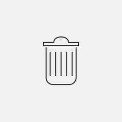 bin icon vector illustration symbol