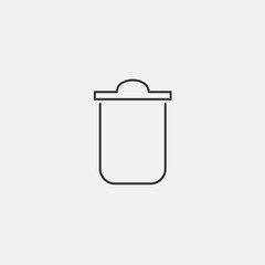 bin icon vector illustration symbol