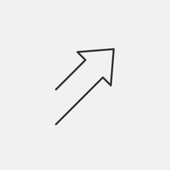diagonal arrow icon vector illustration symbol