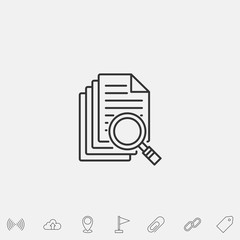 search document icon vector illustration symbol