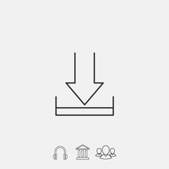 download icon vector illustration symbol