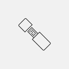 flash drive icon vector illustration symbol