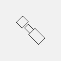 flash drive icon vector illustration symbol