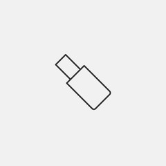 flash drive icon vector illustration symbol