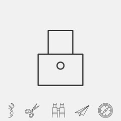 lock icon vector illustration symbol