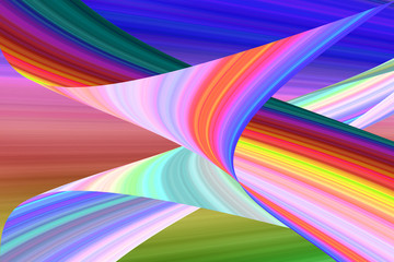 Fondo abstracto con planos curvos y de arcoiris.