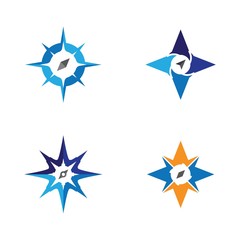 Compass logo vector icon