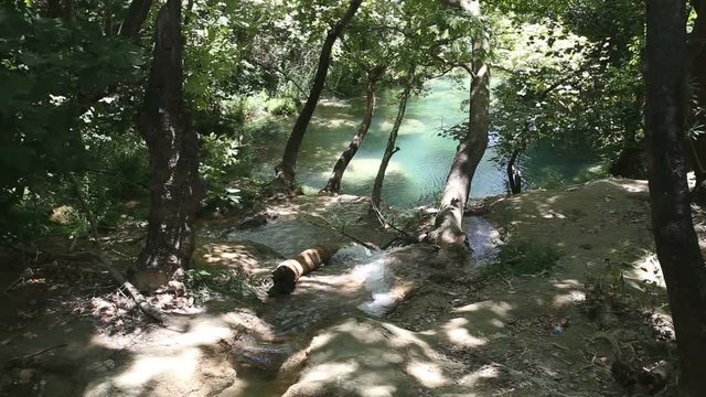 Creek flowing into a lake near Kursunlu Falls