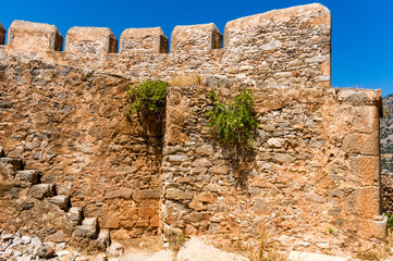 Former leprosy Spinalonga fortress, Crete, Greece