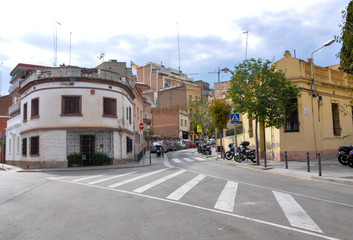 street in the city of barcelona spain