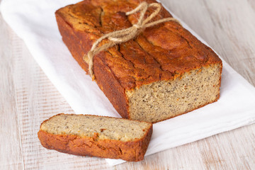 Banana Bread Loaf For Breakfast