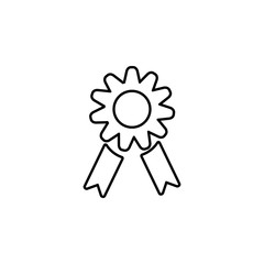 medal icon. Simple thin line, outline vector of banking icons for ui and ux, website or mobile application