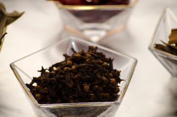 Indian Foods on the table. The typical food idea of India is curry with so much spices.