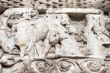 Ancient Roman Arch of Galerius in Thessaloniki, Greece