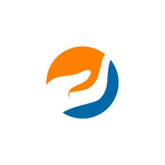 Hands logo design vector illustration template