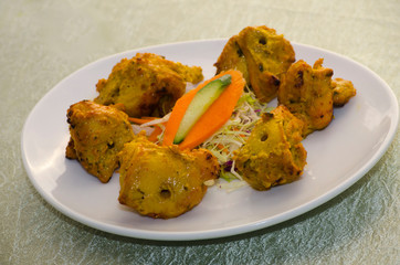 Indian Foods on the table. The typical food idea of India is curry with so much spices.
