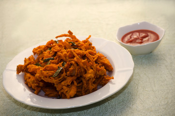 Indian Foods on the table. The typical food idea of India is curry with so much spices.