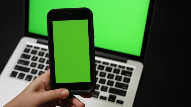 Green Screen Template iPhone Premiere After Effects Swipe Swiping