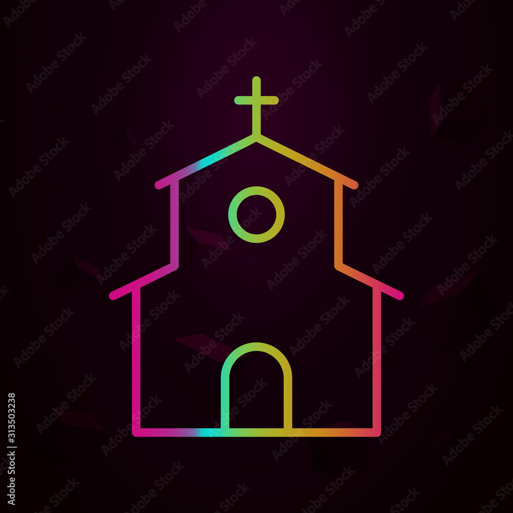 Poster factory nolan style icon. simple thin line, outline vector of building landmarks icons for ui and ux
