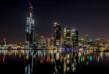 Naklejka premium Sydney at night