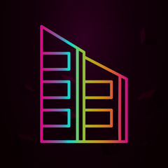 office building nolan style icon. Simple thin line, outline vector of building landmarks icons for ui and ux, website or mobile application