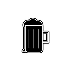 beer mug icon. Simple glyph, flat vector of kitchen icons for ui and ux, website or mobile application