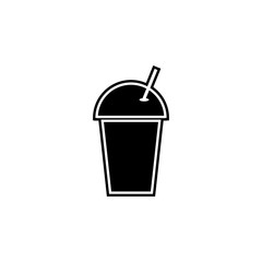 plastic beverage cup icon. Simple glyph, flat vector of kitchen icons for ui and ux, website or mobile application