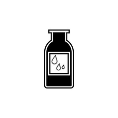 oil bottle icon. Simple glyph, flat vector of kitchen icons for ui and ux, website or mobile application
