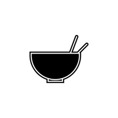 a bowl icon. Simple glyph, flat vector of kitchen icons for ui and ux, website or mobile application