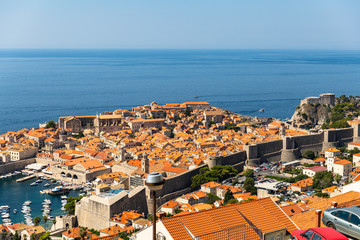 aerial view of the city of dubrovnik croatia