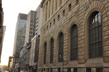 old street and building in the city