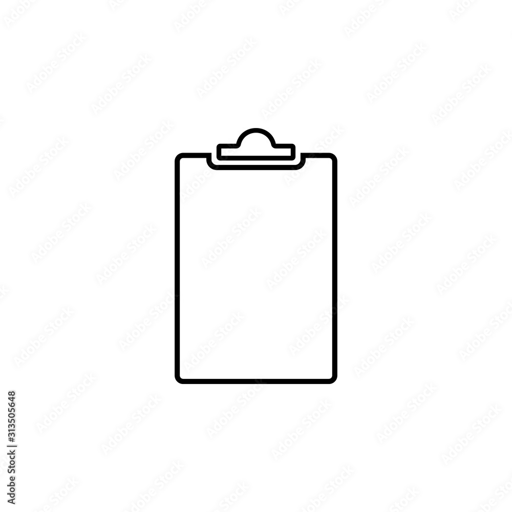 Poster securities holder icon. simple thin line, outline vector of web icons for ui and ux, website or mobi