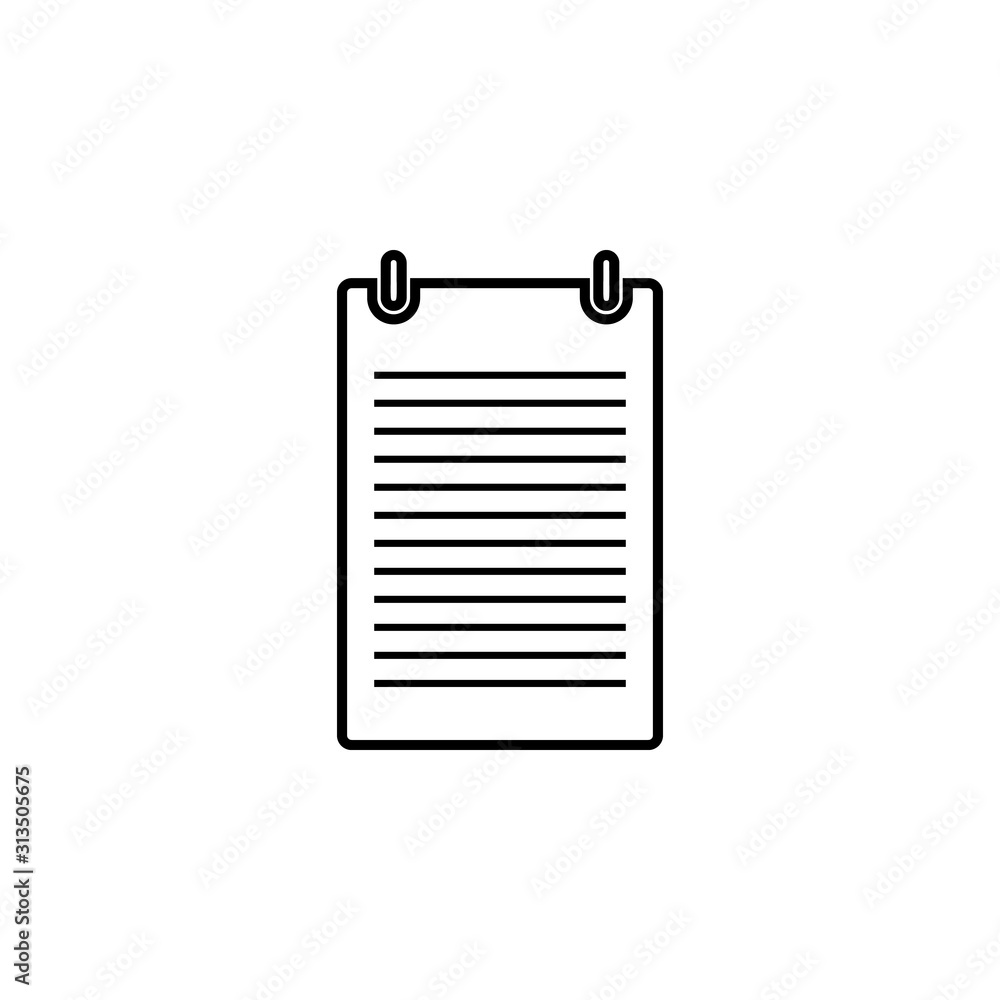 Poster records icon. simple thin line, outline vector of web icons for ui and ux, website or mobile applica
