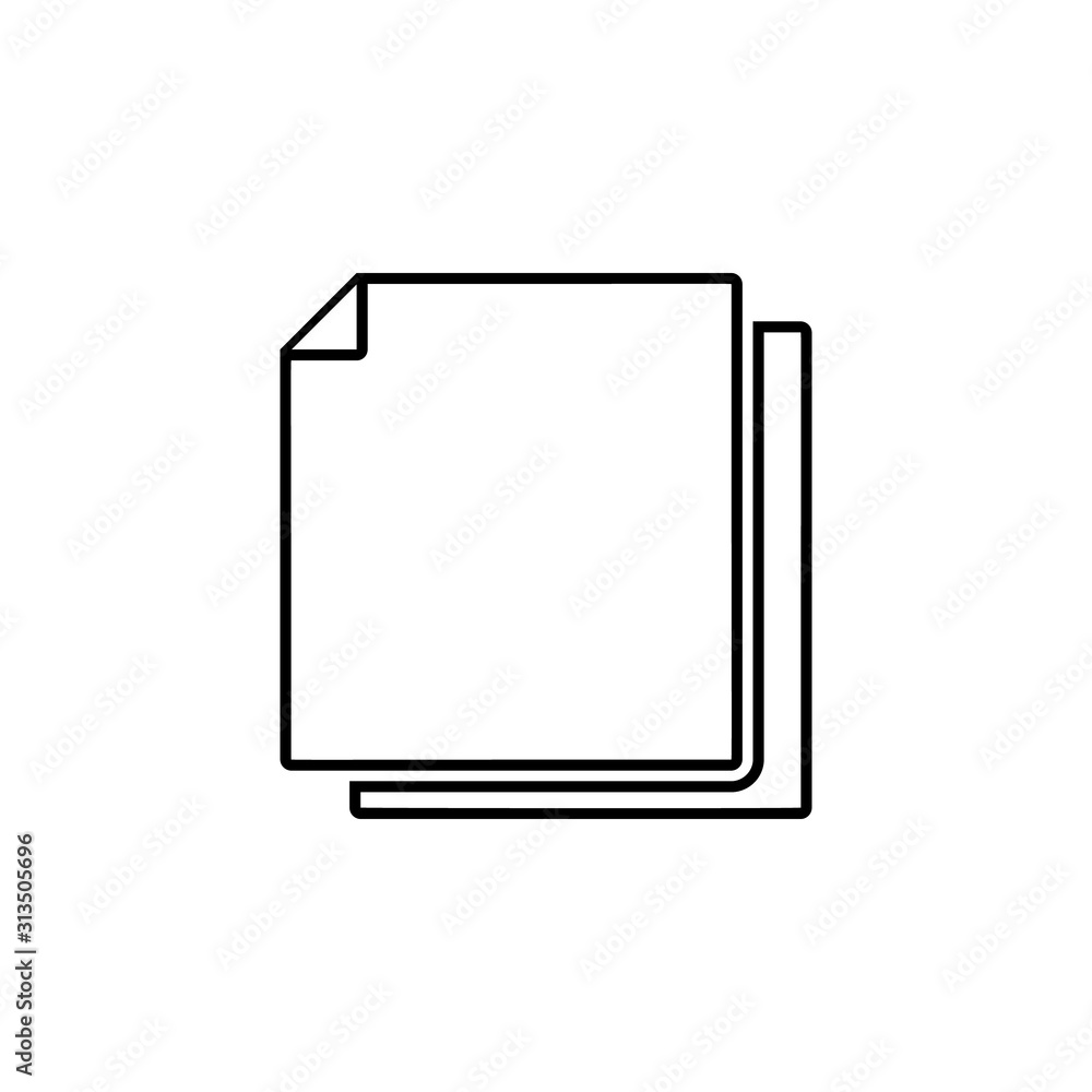 Poster paper icon. simple thin line, outline vector of web icons for ui and ux, website or mobile applicati