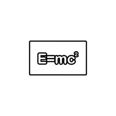 Fototapeta premium mathematical formula icon. Simple thin line, outline vector of web icons for ui and ux, website or mobile application