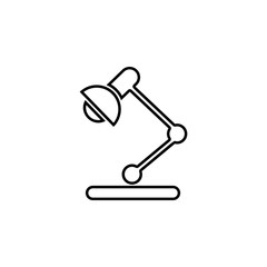 table lamp icon. Simple thin line, outline vector of web icons for ui and ux, website or mobile application