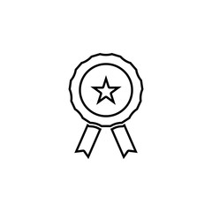 prize icon. Simple thin line, outline vector of web icons for ui and ux, website or mobile application