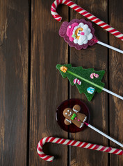 Christmas lollypops