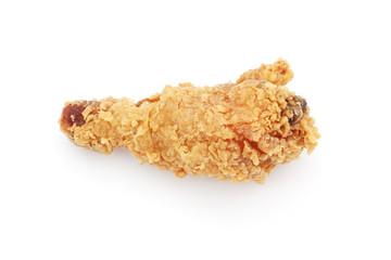 fried chicken isolated on white background