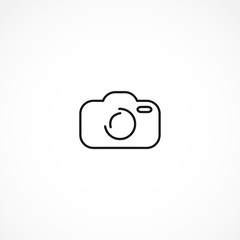 Camera icon on white background