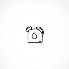 Fototapeta premium oil can icon on white background. oil container symbol, fuel sign. gasoline symbol