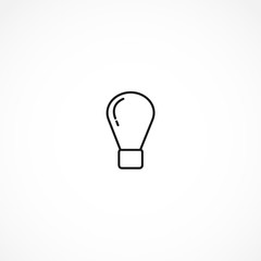 bulb icon. Light lamp icon on white background