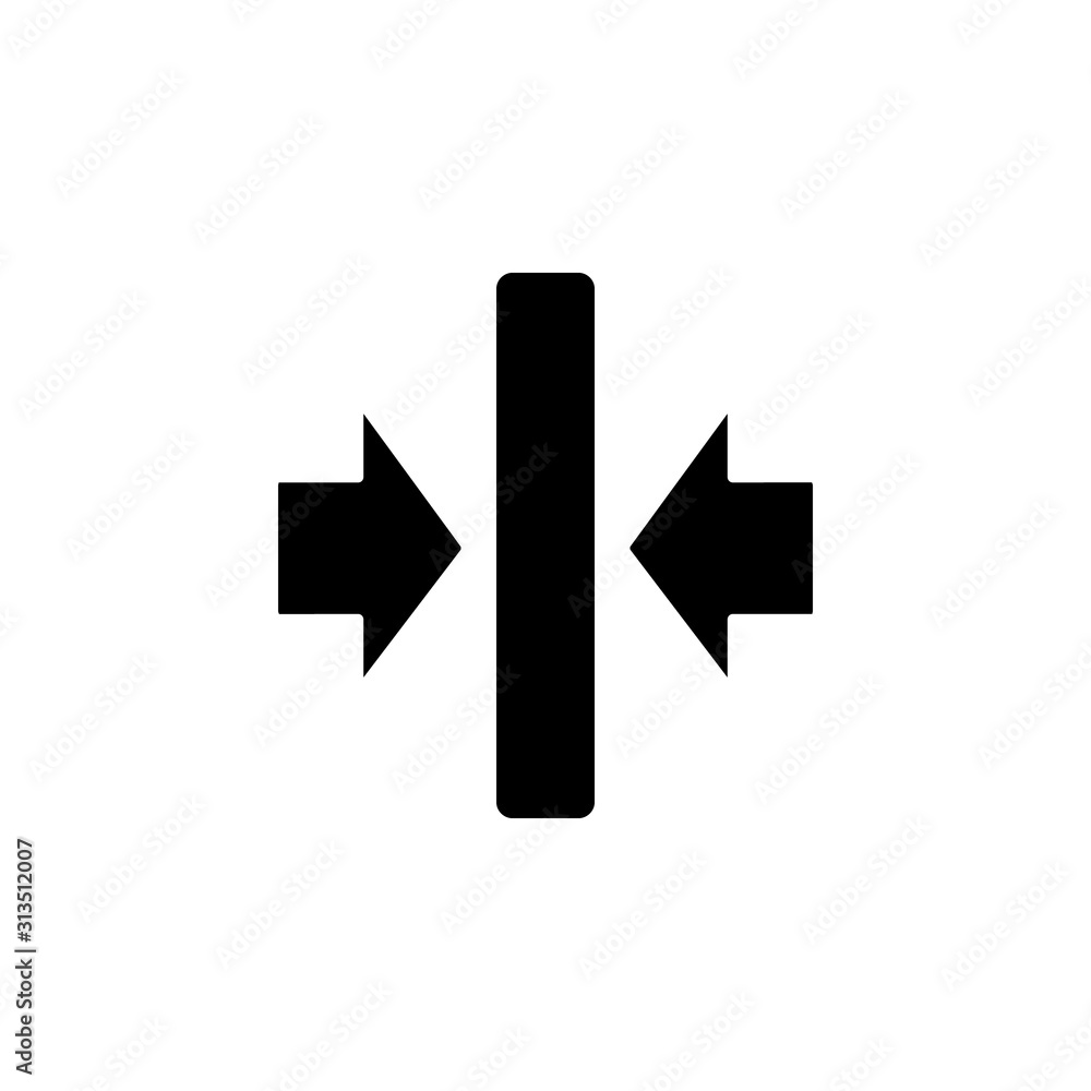 Poster arrow left right icon. simple pointer icons for ui and ux, website or mobile application