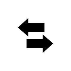 Arrow left right icon. Simple pointer icons for ui and ux, website or mobile application