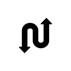 Crankle arrow icon. Simple pointer icons for ui and ux, website or mobile application