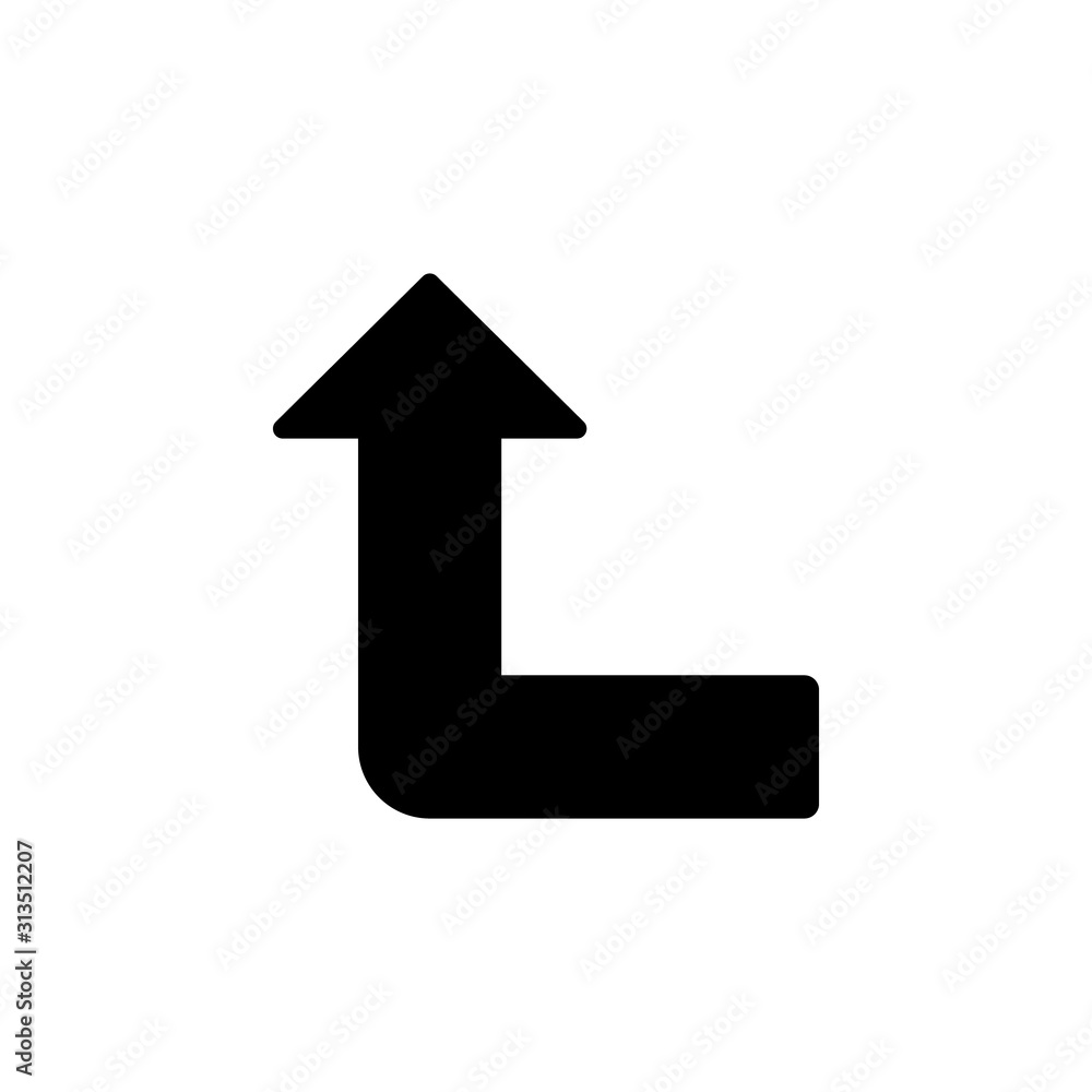 Poster arrow up icon. simple pointer icons for ui and ux, website or mobile application
