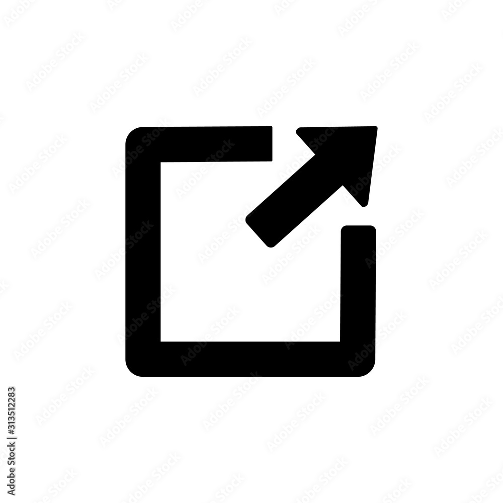Poster arrow expand icon. simple pointer icons for ui and ux, website or mobile application
