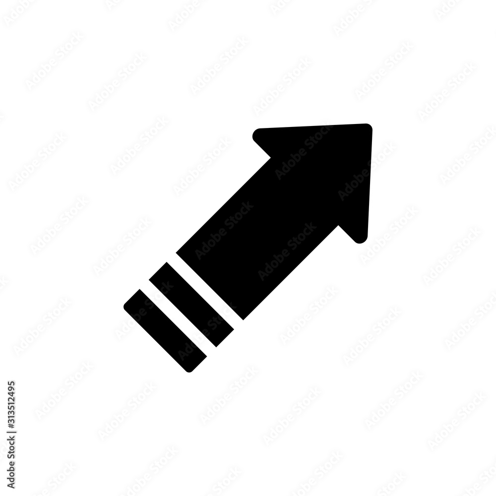 Poster arrow sideways icon. simple pointer icons for ui and ux, website or mobile application