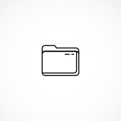 folder icon on white background